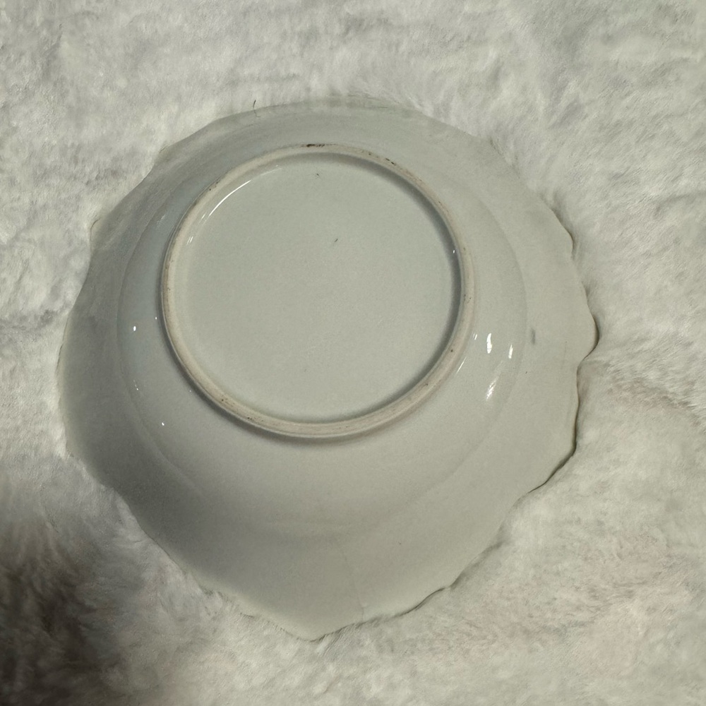 Trimont Ware Floral Gold Trim Hand Painted Bowl Trinket Coffee Table DishVintage - Picture 8 of 10
